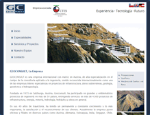 Tablet Screenshot of geoconsult.cl